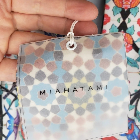 Miahatami 3-Tiered Vibrant Skirt NWT Midi Skirt Designer Floral Luxury Runway - Picture 13 of 17